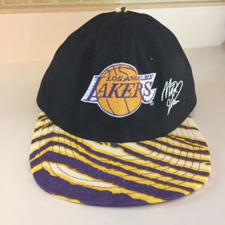Los Angeles Lakers Magic Johnson Vintage Baseball Hat Cap Snap Back Nba Rare