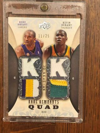 2009 - 10 Sp Game Kobe Bryant Kevin Durant Love Triple 9 Color Patch Lakers