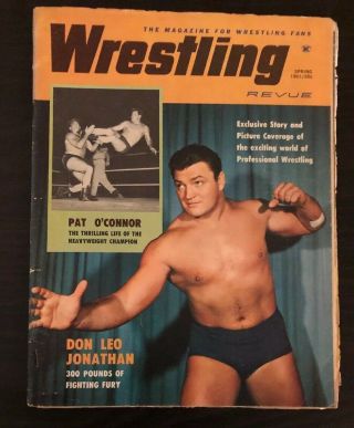 1961 Wrestling Revue Poster Cheif Big Heart Don Leo Jonathan Eduardo Carpentier