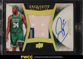 2008 Exquisite Limited Logos Paul Pierce Auto 5 - Clr All - Star Patch /25 (pwcc)