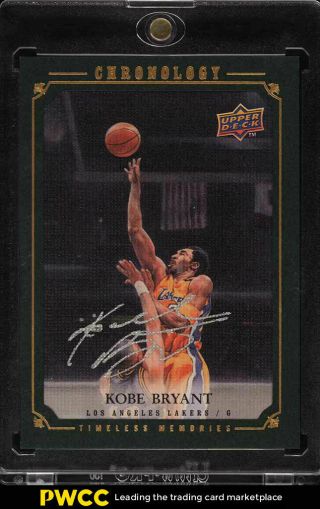 2007 Ud Chronology Gold Timeless Memories Kobe Bryant Auto /10 158 (pwcc)