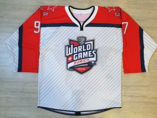 KHL World Games CSKA Moscow Russia Game Issued ЦСКА Ice Hockey Jersey KAPRIZOV 4