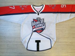 KHL World Games CSKA Moscow Russia Game Issued ЦСКА Ice Hockey Jersey KAPRIZOV 5