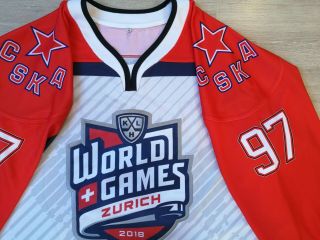 KHL World Games CSKA Moscow Russia Game Issued ЦСКА Ice Hockey Jersey KAPRIZOV 8