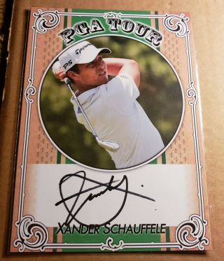 Xander Schauffele Signed 5x7 Photo Card Autograph Pga Auto