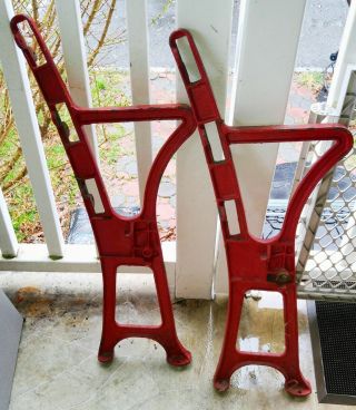 ⚾ (2) OLD YANKEE STADIUM CAST IRON SEAT STANCHIONS Mantle Ruth Yankees Jeter ⚾ 2
