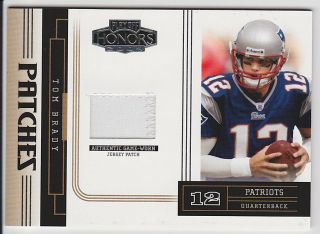 2004 Playoff Honors Patchestom Brady Game Jersey Patch14/75 Pp - 25 Patriots
