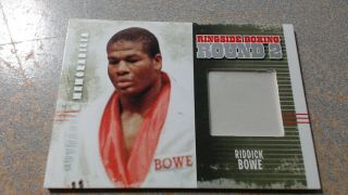 Riddick Bowe 2011 Ringside Boxing Round 2 Memorabilia Silver (fight Worn Trunks)