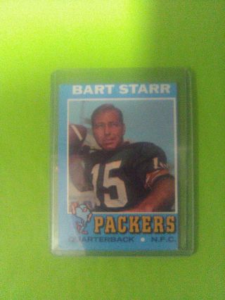 1971 Topps Bart Starr Green Bay Packers 200 Football Card
