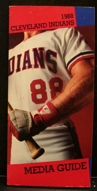 1988 Cleveland Indians Official Media Press Guide,  239 Pages Of Facts & Fun