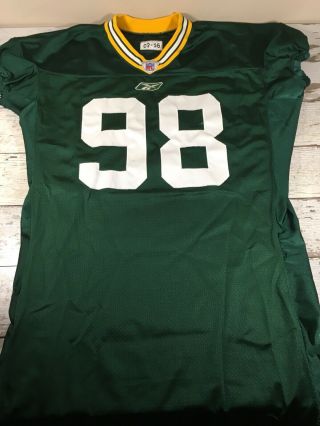 Billy Lyon Green Bay Packers Reebok Game Issued 2002 Nfl Worn Jersey