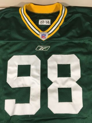 Billy Lyon Green Bay Packers Reebok Game Issued 2002 NFL Worn Jersey 2