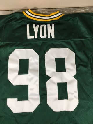 Billy Lyon Green Bay Packers Reebok Game Issued 2002 NFL Worn Jersey 6