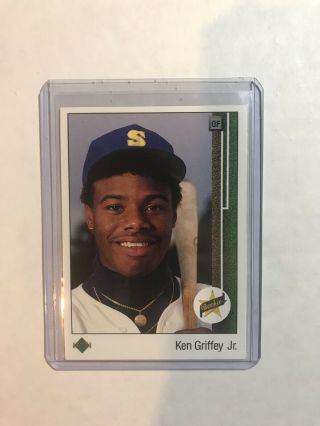 1989 Upper Deck Ken Griffey Seattle Mariners 1 Baseball Card.