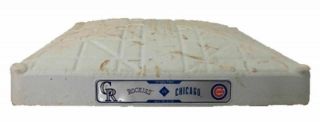 Chicago Cubs Wrigley Field Game 2nd Base 2016 World Series Year Rizzo Hr/sb