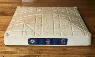 CHICAGO CUBS WRIGLEY FIELD Game 2nd Base 2016 World Series Year Rizzo HR/SB 2