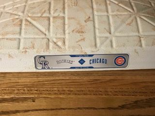 CHICAGO CUBS WRIGLEY FIELD Game 2nd Base 2016 World Series Year Rizzo HR/SB 3