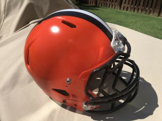 Custom Cleveland Browns Full Size Riddell Speed Football Helmet - Shell