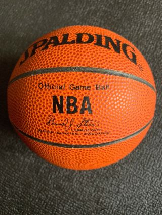 Brent Barry Auto Mini Spalding Official Game Basketball JSA AHLOA SlamD Champ 96 2