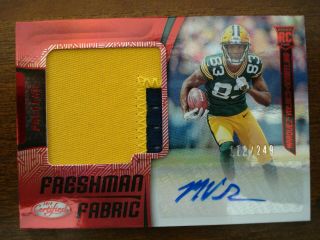 2018 Certified Marquez Valdes - Scantling Red Autograph Jersey 172/249