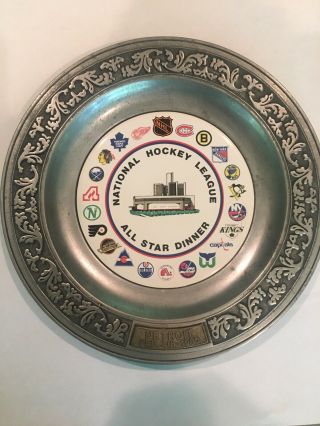 (6) Nhl Plate From The 1980 Allstar Game.  Gordie Howes Last & Gretzky 