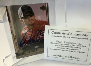 Signed 2000 Dale Earnhardt Jr Upper Deck Card 37 Autographed W/
