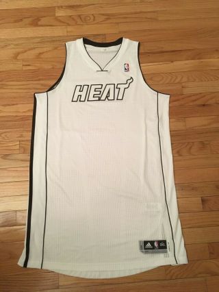 Miami Heat Nba Authentic Adidas Climacool Game Issued Jersey Size 3xl4