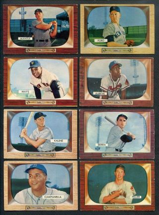 1955 Bowman Baseball Complete Set W/mantle Psa Banks 353936 (kycards)