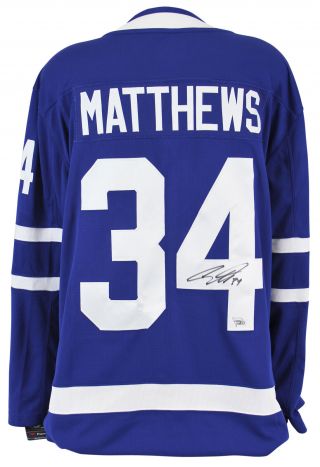 Maple Leafs Auston Matthews Signed Blue Jersey Autographed Fanatics