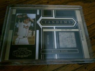2004 Playoff Honors Tandems Spahn/carlton Authentic Game Worn Jerseys 11/100