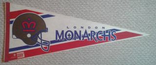 London Monarchs Full Size Wlaf World League Football Pennant