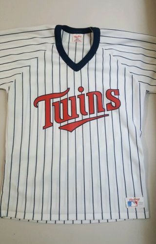 Vintage Rawlings Minnesota Twins Made Usa Jersey Size Adult Small