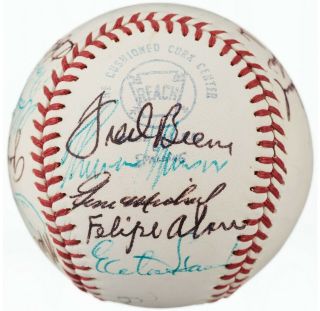 1972 Ny Yankees Team Signed O - Al Baseball Auto Autograph Thurman Munson Psa/dna