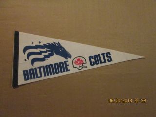 Cfl Baltimore Cfl Colts Vintage Defunct Logo Football Pennant