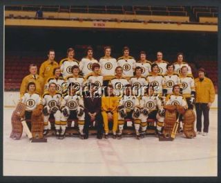 Vintage 1972 - 73 Boston Bruins Rare Color Press Photo Orr,  Esposito