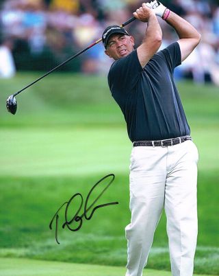 Tom Lehman Signed 8x10 Golf Pga Photo With