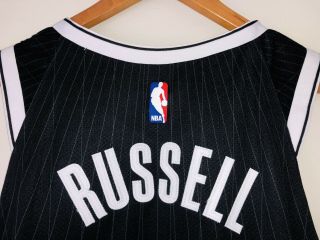 D’Angelo Russell Brooklyn Nets Signed Game Nike NBA City Jersey STEINER LOA 4
