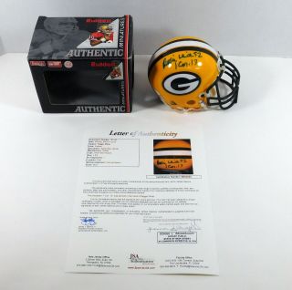 Reggie White Signed Green Bay Packers Mini Football Helmet Jsa Auto