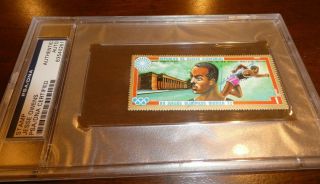 Jesse Owens 1972 Republic Guinea Signed Auto Psa Dna 1936 Olympics