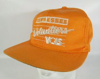 Vintage Orange Tennessee Volunteers Vols Snapback Hat Baseball Cap Front Row