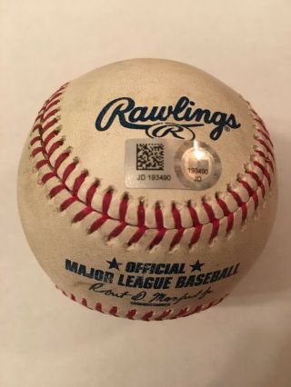 5/15/2019 Mets @ Nationals Jeff Mcneil Single Game Ball