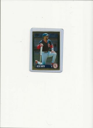 Ozzie Smith 1995 Pinnacle Gold Rush Redemption Card With Stamped Logo