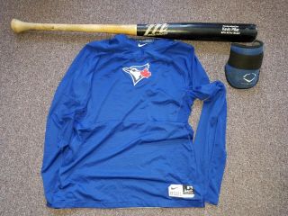 Kevin Pillar Toronto Blue Jays Game Bat Jersey Elbow Pad Mlb All Star