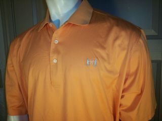 Fairway & Greene Xl/xxl Orange Cotton Golf Shirt National Golf Links Of America