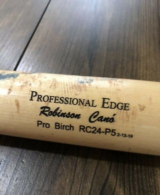Robinson Cano 2019 Game Cracked SSK Baseball Bat York Mets Yankees 2