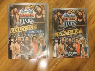 Wwe Topps Slam Attax Live Collector Binder And Cards