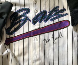 Mike Lowell Game Worn Greensboro Bats Jerseys Away BP Autographed 5