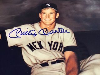 MICKEY MANTLE 8x10 RAY GALLO PHOTO.  CERTIFIED 2