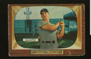 1955 Bowman 202 Mickey Mantle York Yankees - Card - Bv 1200.  00,