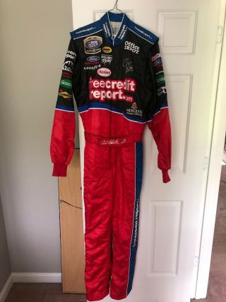 Nascar Race Carl Edwards Driver Suit Fire Suit Roush Racing Autographed